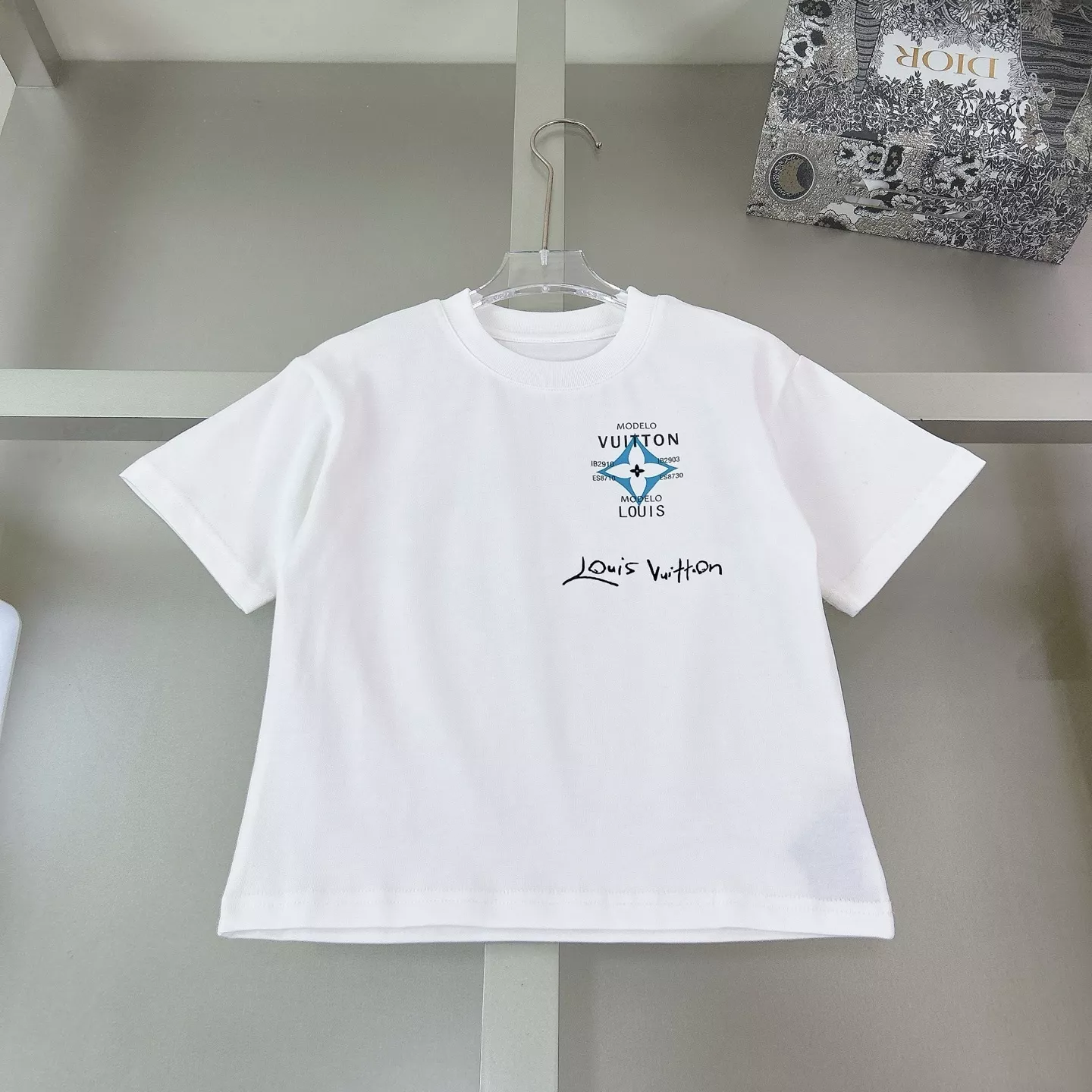 루이비통 아동 반소매 티셔츠 데님 세트 상세 이미지 3