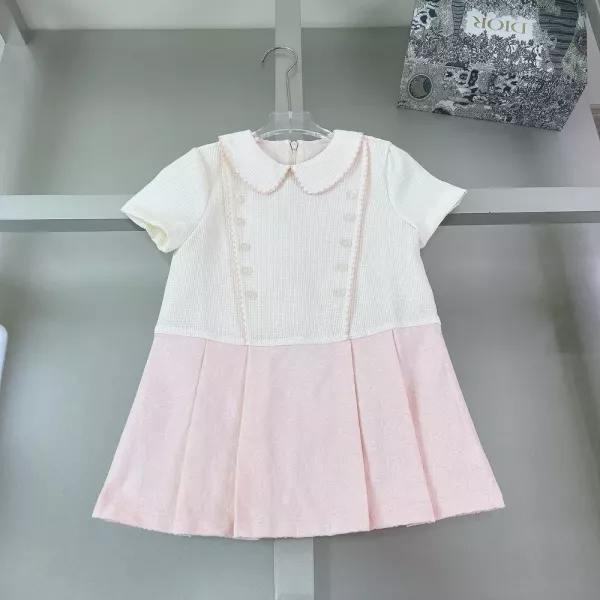 구찌 자카드 배색 카라 원피스