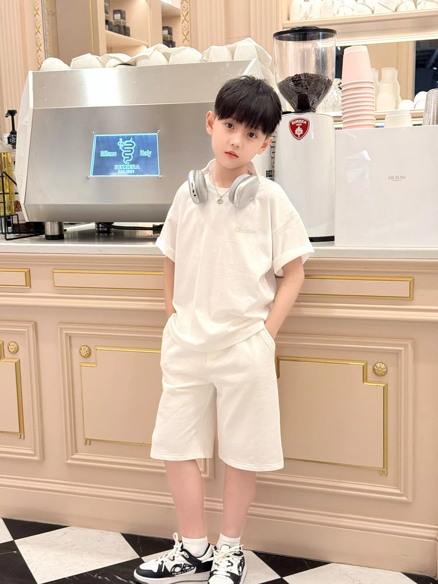 디올 아동 자수 반팔 티셔츠 상세 이미지 7