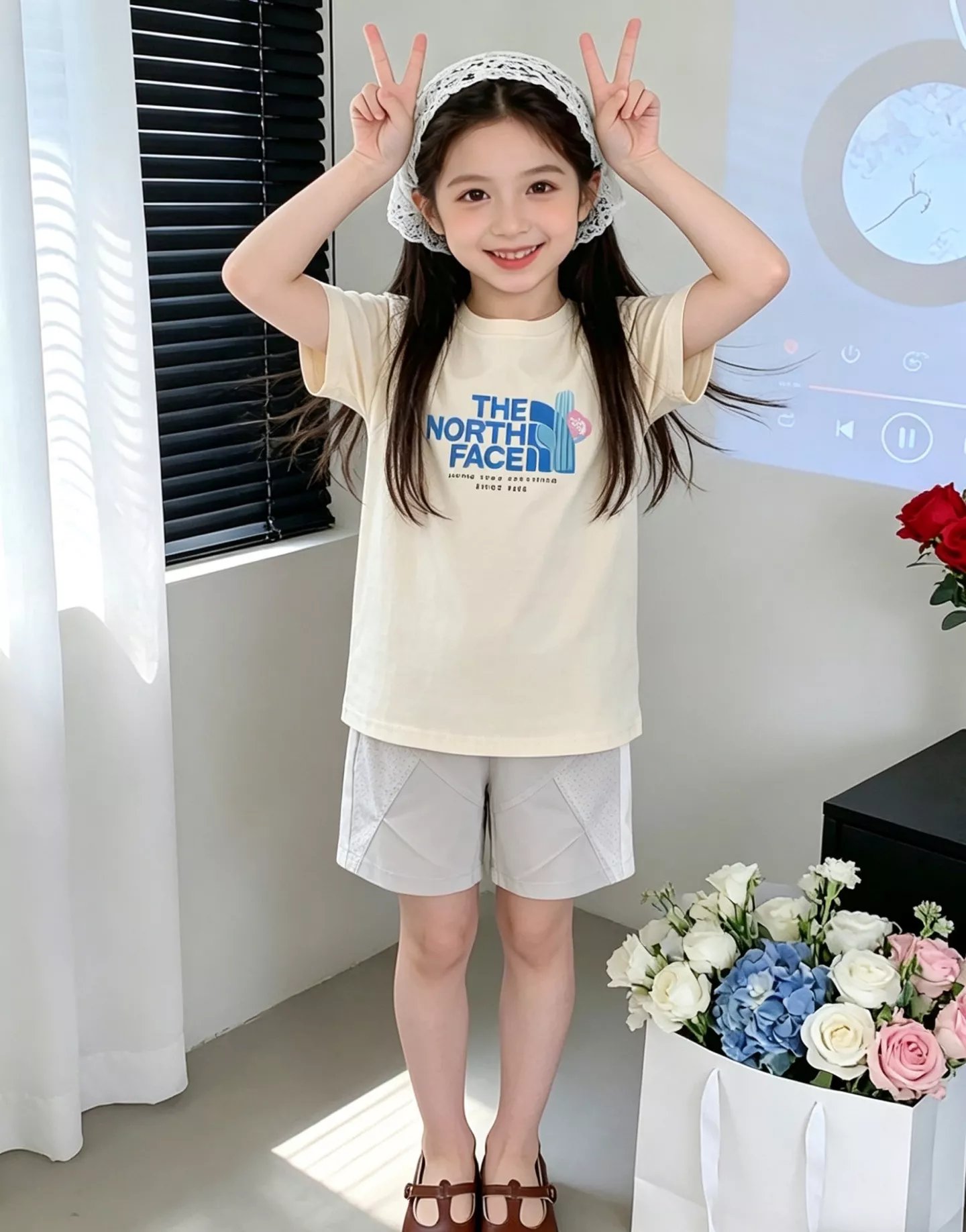노스페이스 키즈 속건 반팔 반바지 세트 상세 이미지 28