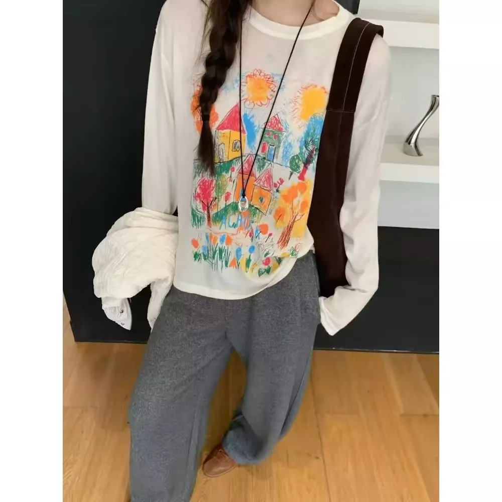 노브랜드 복고 핸드드로잉 그래피티 시스루 커버업 상세 이미지 19
