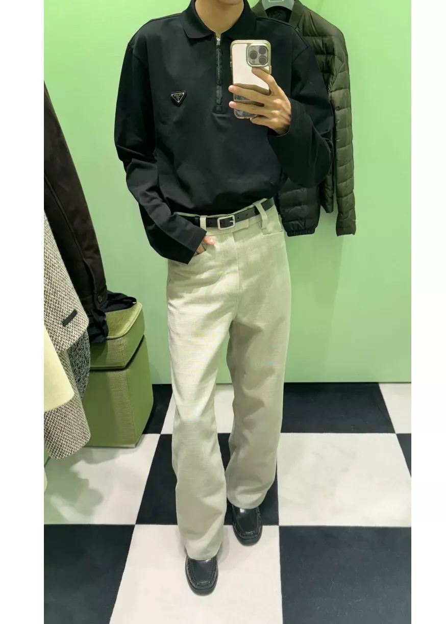 프라다 리나일론 디테일 롱슬리브 폴로탑 상세 이미지 19