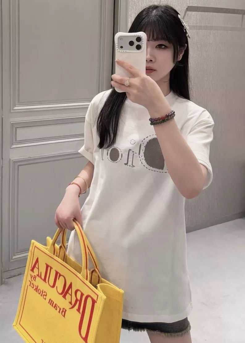 디올 로고 프린트 루즈핏 반팔 티셔츠 상세 이미지 33