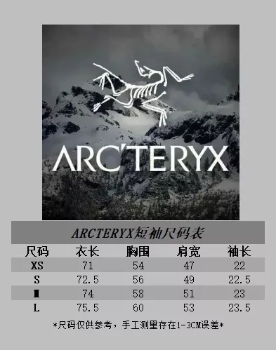 아크테릭스 로고 프린트 코튼 티셔츠 상세 이미지 9