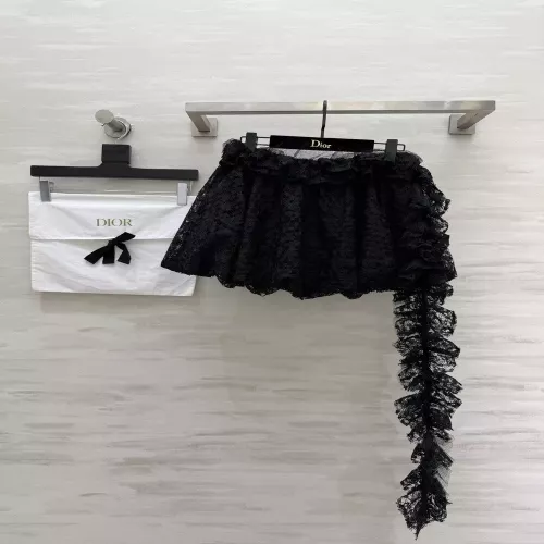 디올 레이스 플라워 패턴 스커트