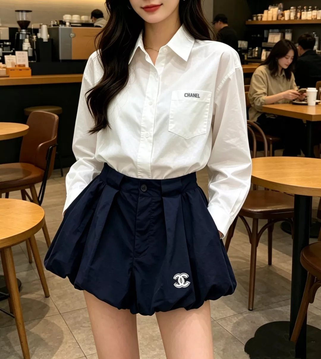 샤넬 여성 플라워 벌룬 숏팬츠 상세 이미지 12