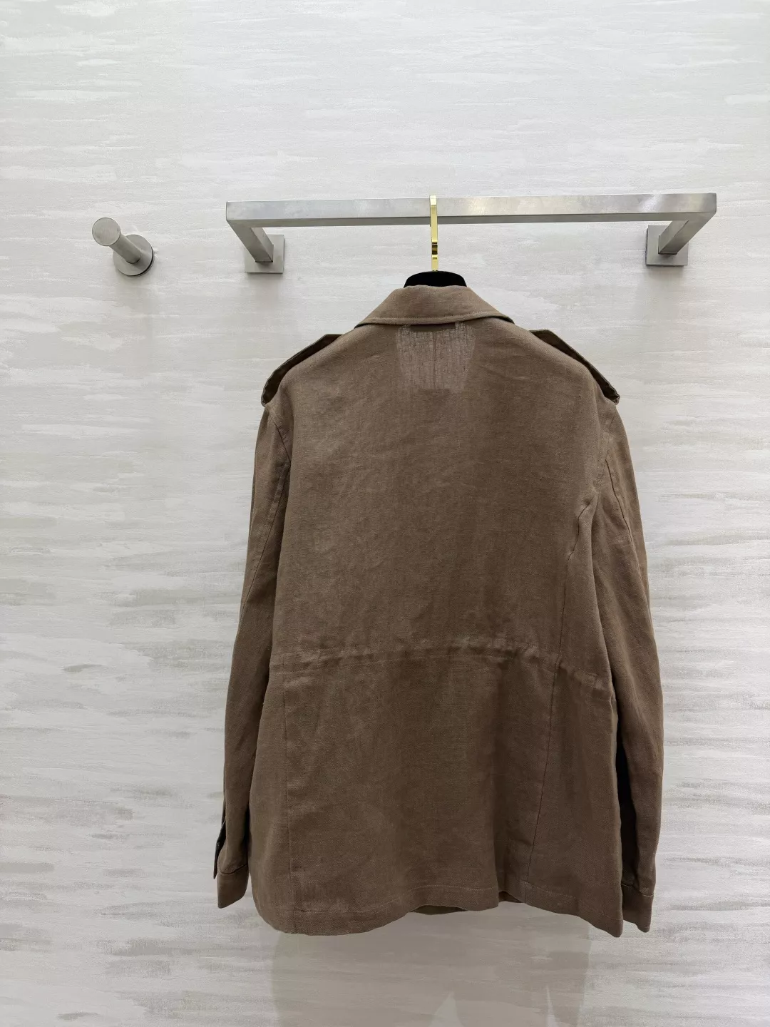 랄프로렌 빈티지 브라운 린넨 사파리 재킷 상세 이미지 6