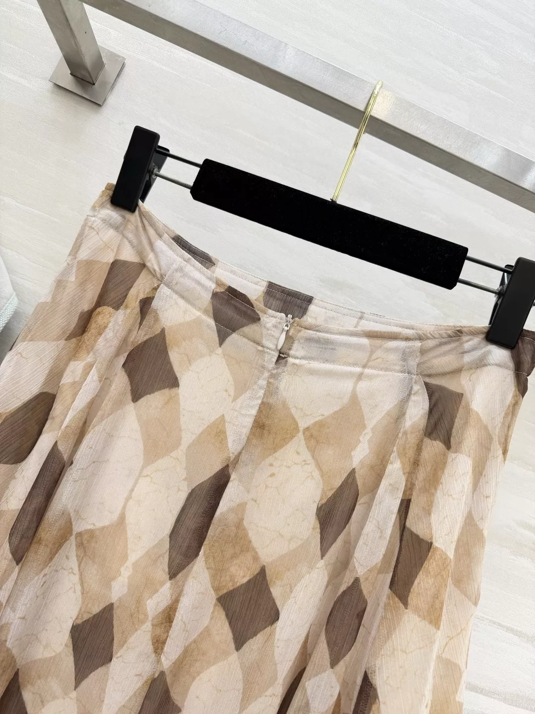 브루넬로쿠치넬리 다이아 패턴 쉬폰 스커트 상세 이미지 9
