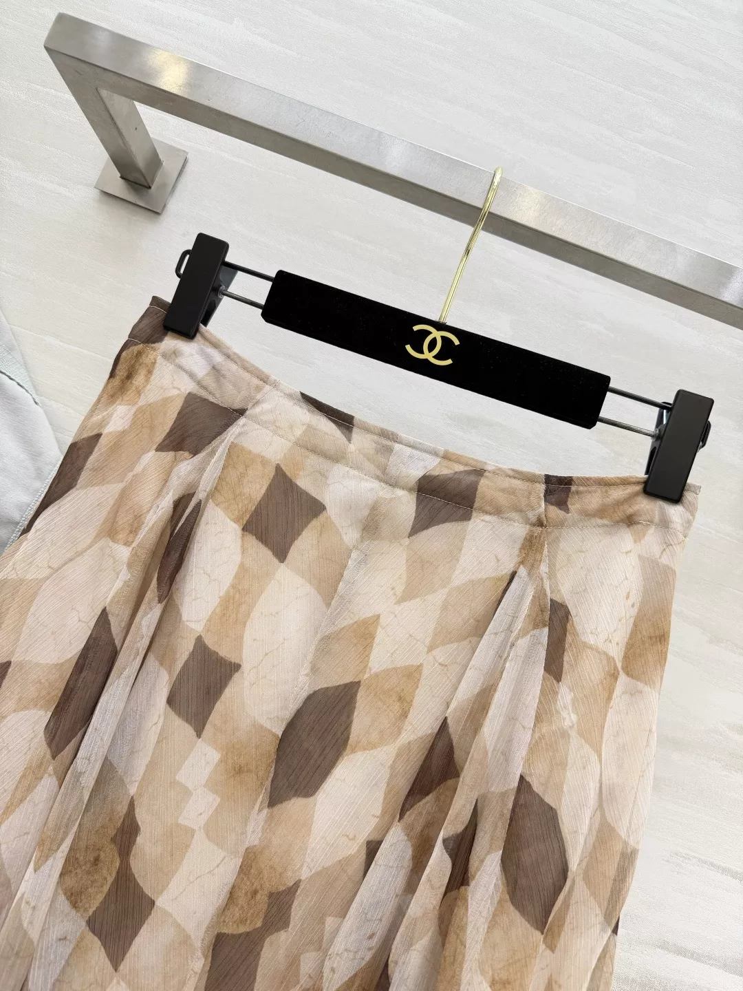 브루넬로쿠치넬리 다이아 패턴 쉬폰 스커트 상세 이미지 3