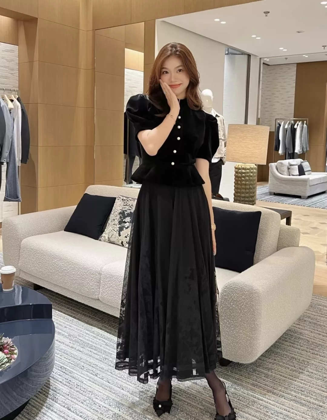 디올 플라워 자수 레이스 스커트 상세 이미지 28