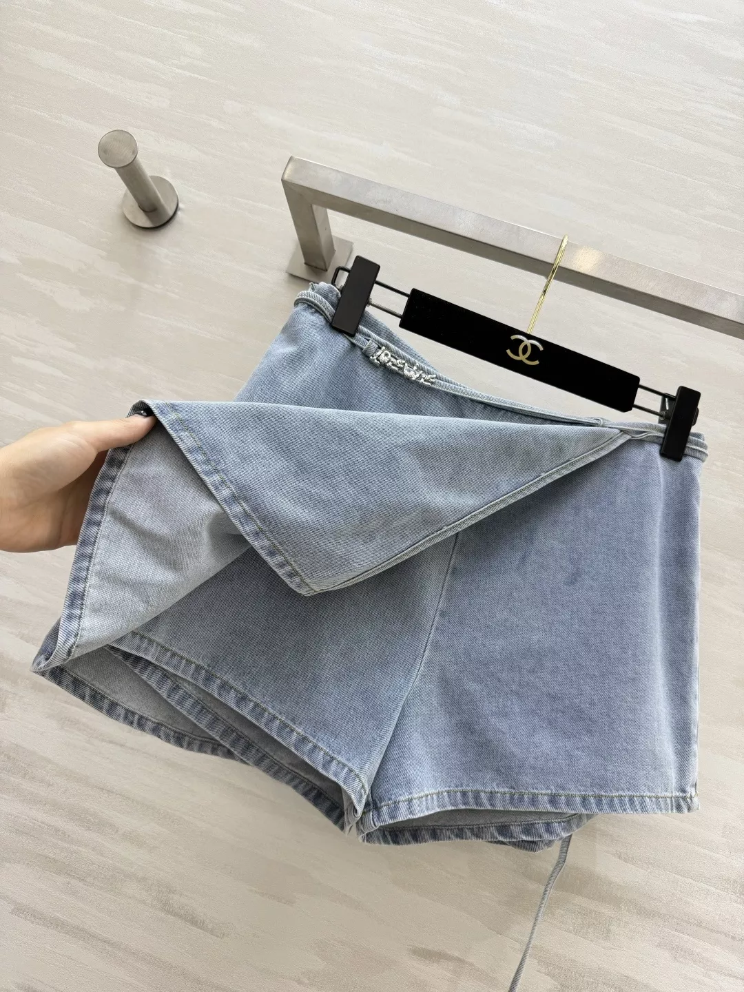 로에베 랩 디자인 데님 치마바지 상세 이미지 4