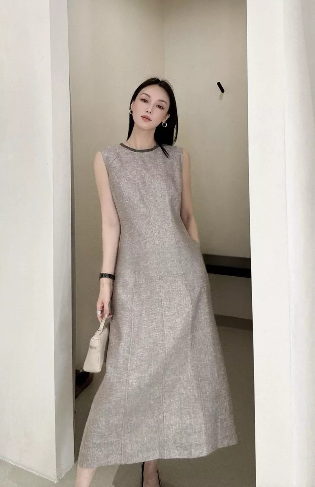 브루넬로쿠치넬리 린넨 비즈 장식 원피스 상세 이미지 12