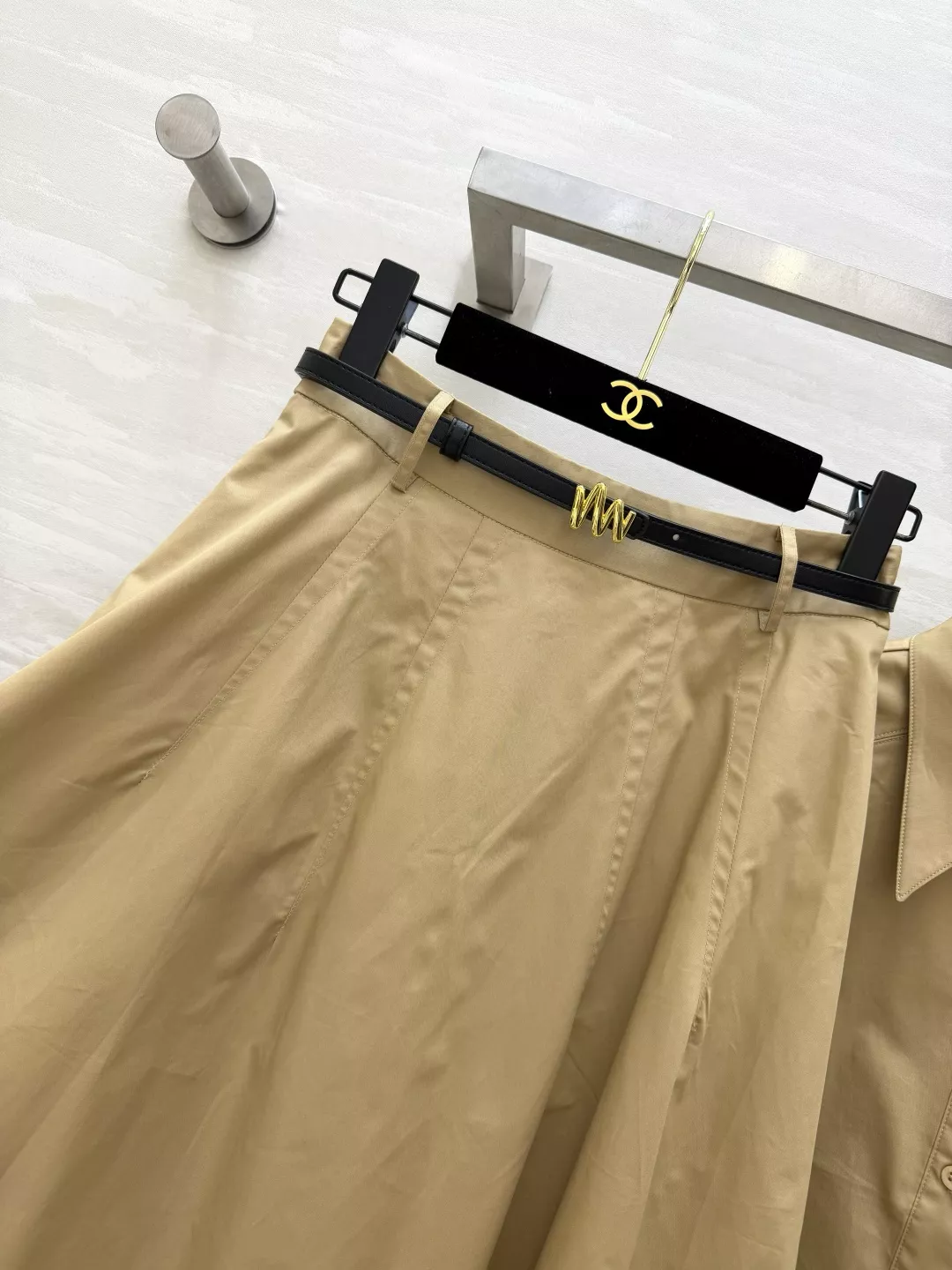 보테가베네타 카라 셔츠 반스커트 세트 상세 이미지 9