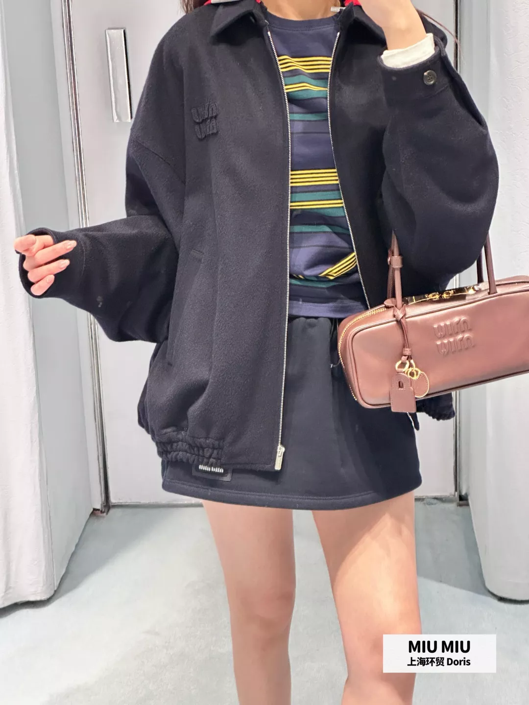미우미우 후드 집업 재킷 상세 이미지 6