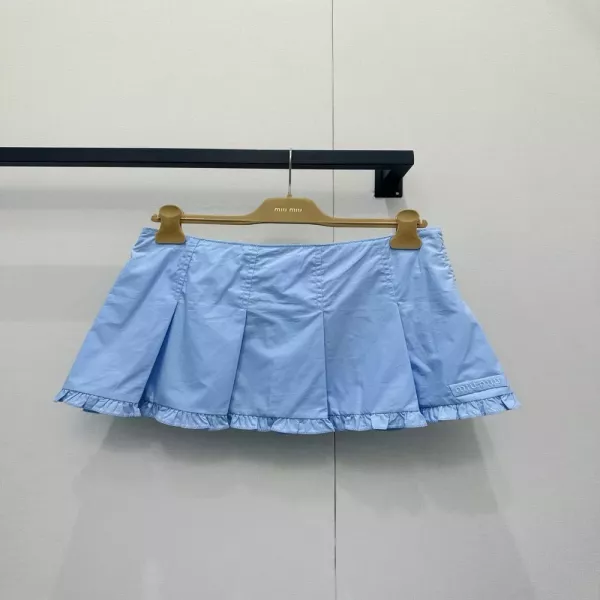 미우미우 프릴 플리츠 스커트