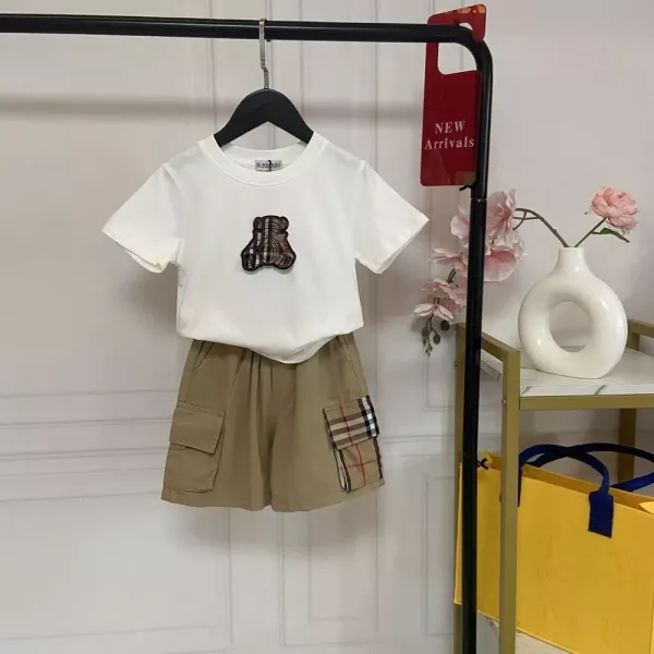 버버리 클래식 베어 반소매 세트