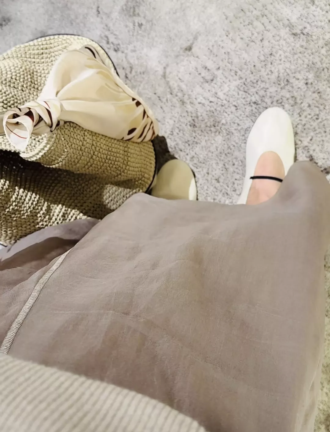 브루넬로쿠치넬리 실크 오간자 플레어 스커트 상세 이미지 13