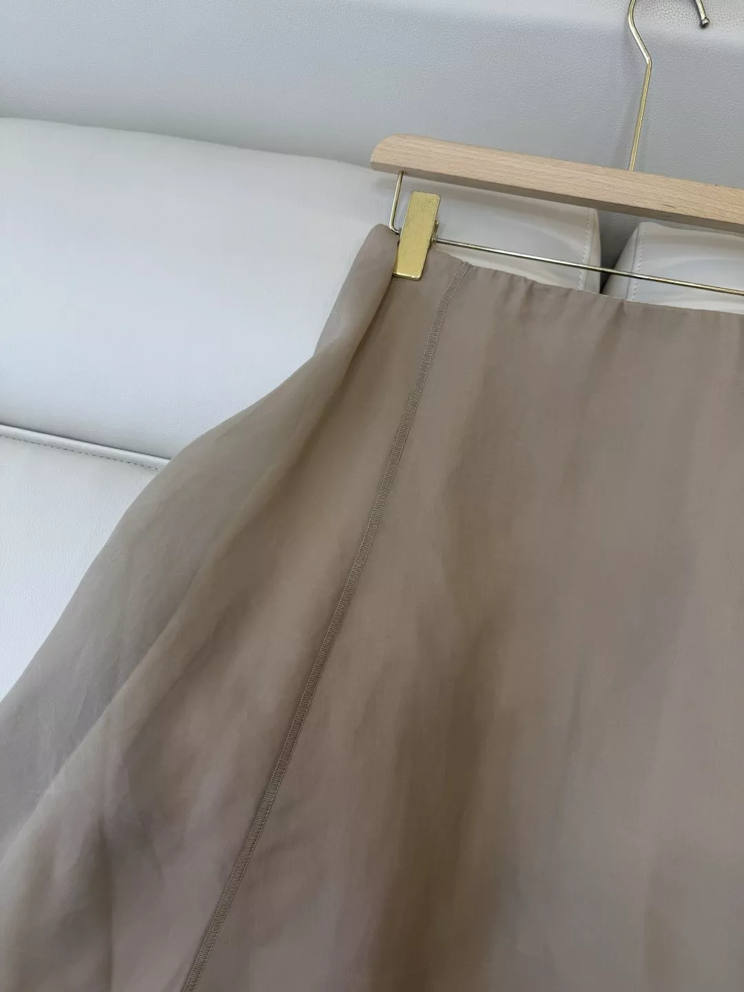 브루넬로쿠치넬리 실크 오간자 플레어 스커트 상세 이미지 6