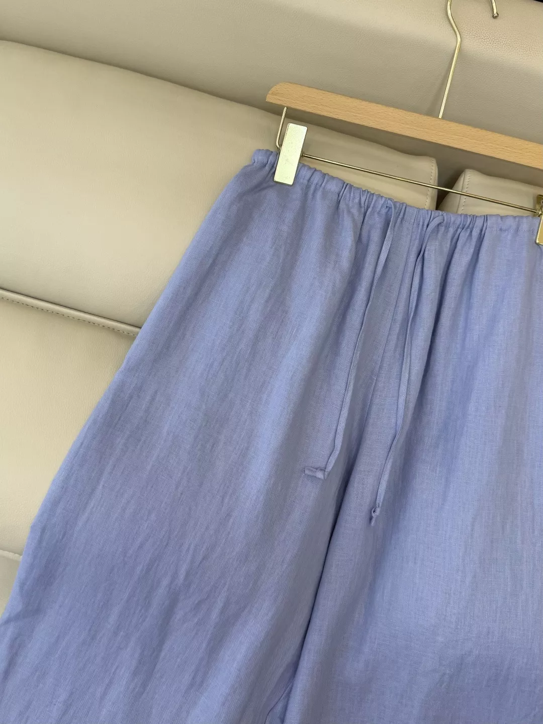브루넬로쿠치넬리 린넨 와이드 롱 팬츠 상세 이미지 5