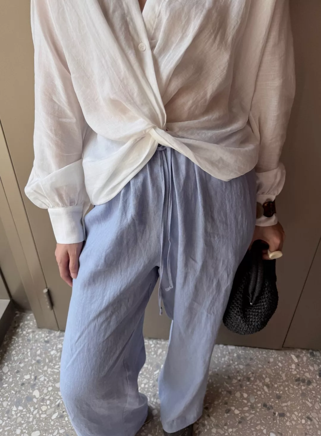 브루넬로쿠치넬리 린넨 와이드 롱 팬츠 상세 이미지 11