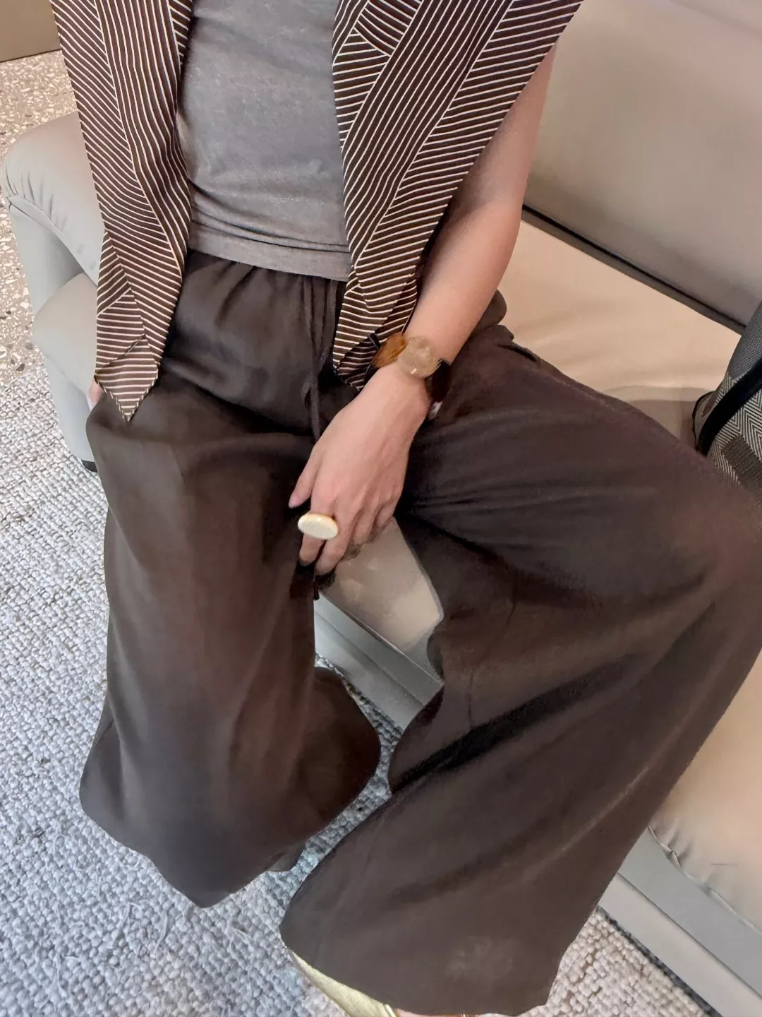 브루넬로쿠치넬리 린넨 와이드 롱 팬츠 상세 이미지 13