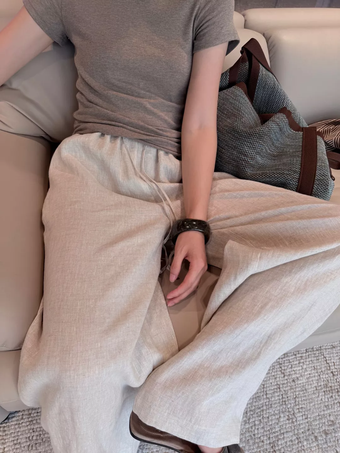 브루넬로쿠치넬리 린넨 와이드 롱팬츠 상세 이미지 13