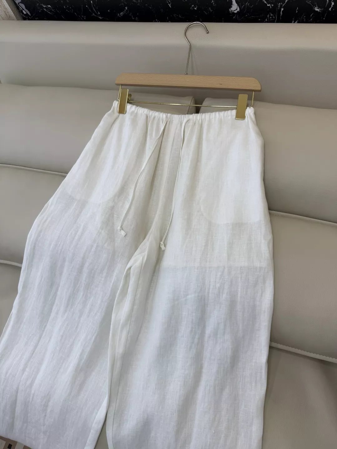브루넬로쿠치넬리 린넨 와이드 롱 팬츠 상세 이미지 6