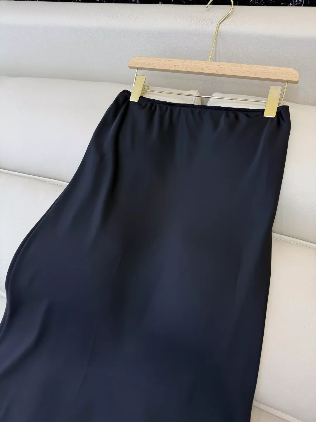 더로우 레이스 밑단 머메이드 스커트 상세 이미지 7