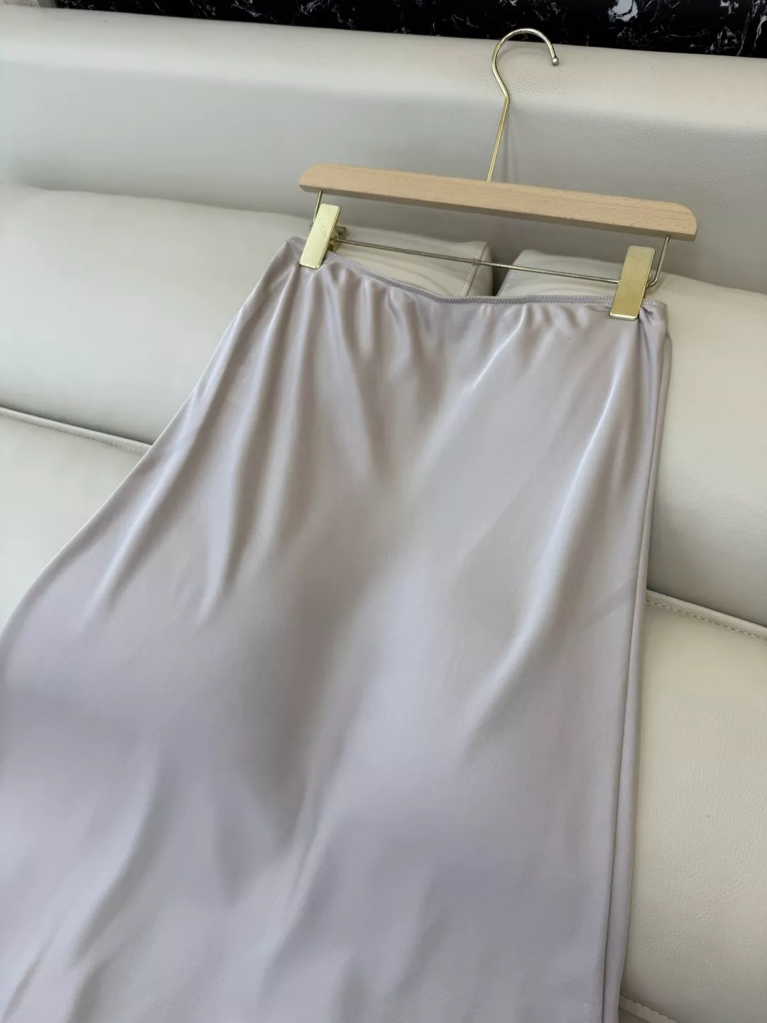 더로우 레이스 밑단 머메이드 스커트 상세 이미지 7