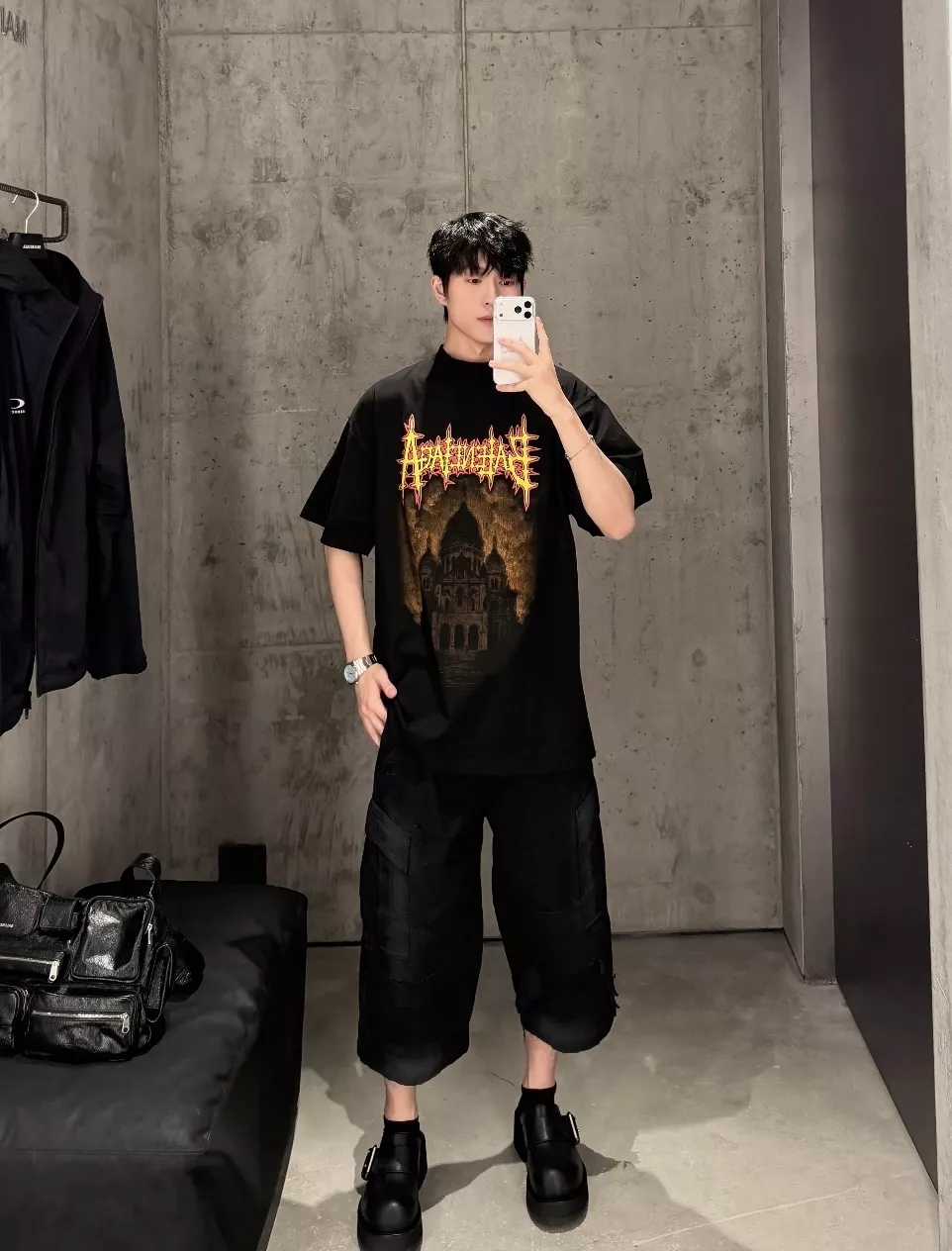 발렌시아가 사크레쾨르 아트 프린트 티셔츠 상세 이미지 26