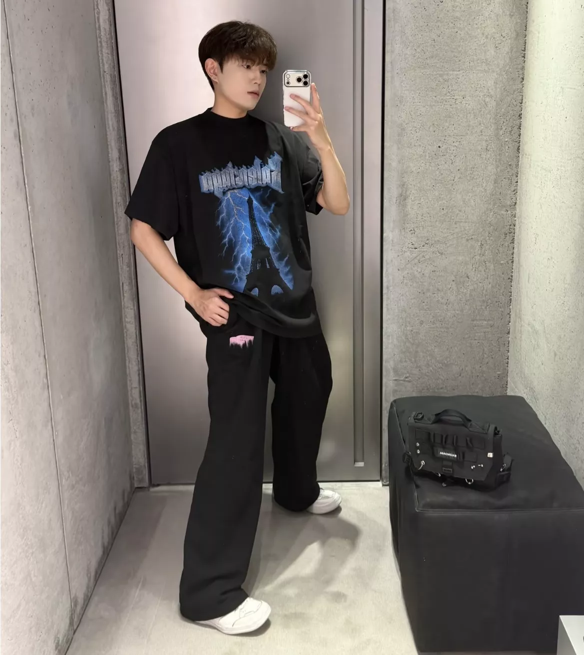 발렌시아가 파리 썬더스톰 프린트 티셔츠 상세 이미지 26