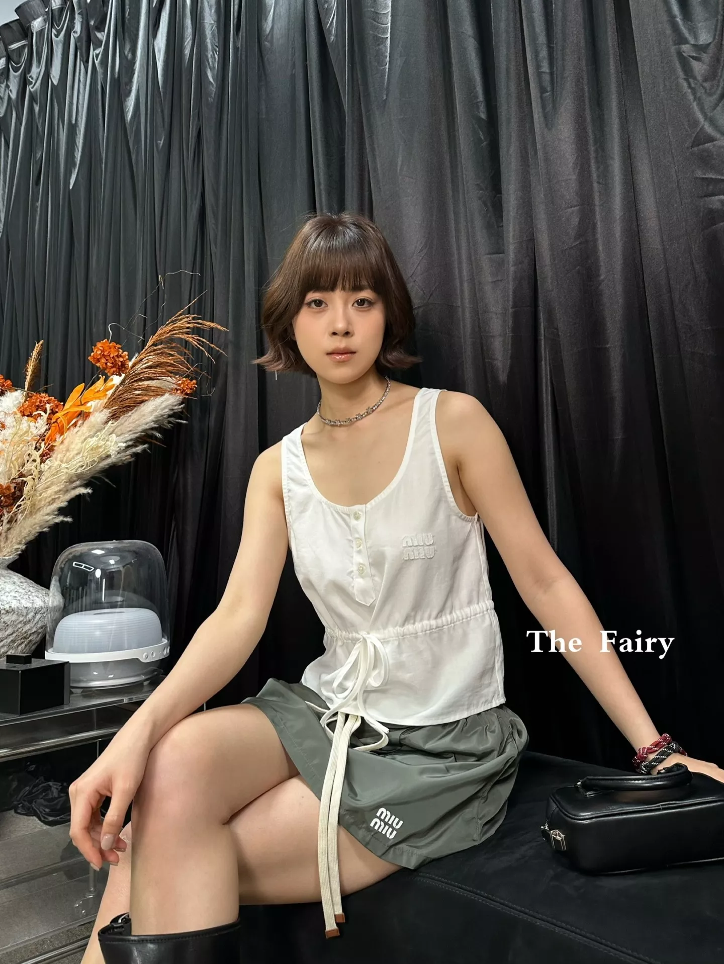 미우미우 나일론 카고 미니 스커트 상세 이미지 15