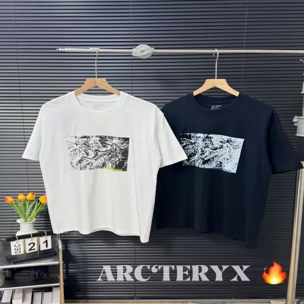 아크테릭스 아티스트 프린트 오버핏 반팔티
