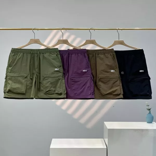 라코스테 클래식 화이트 로고 기능성 반바지
