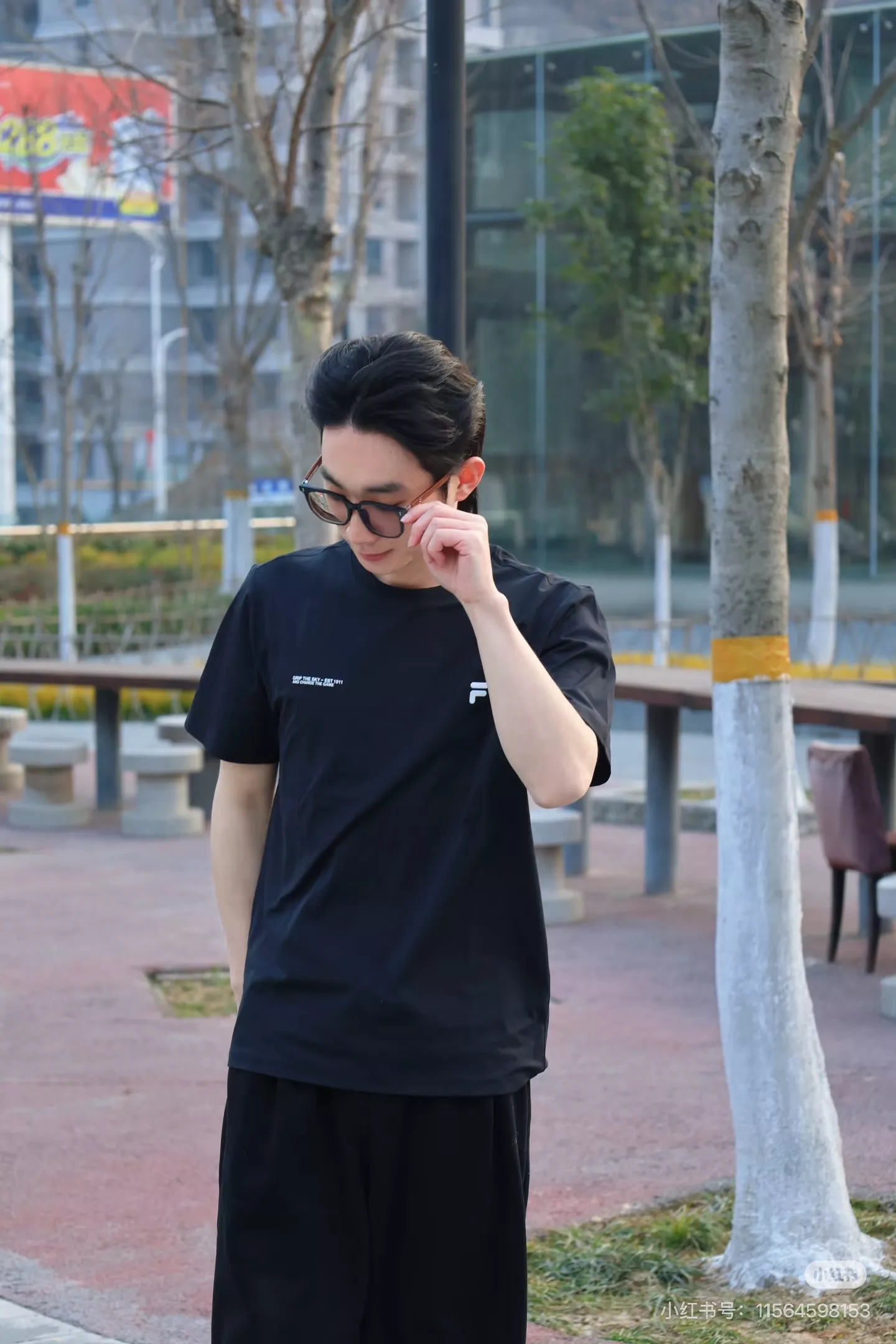 휠라 실리콘 로고 커플 반팔 티셔츠 상세 이미지 28