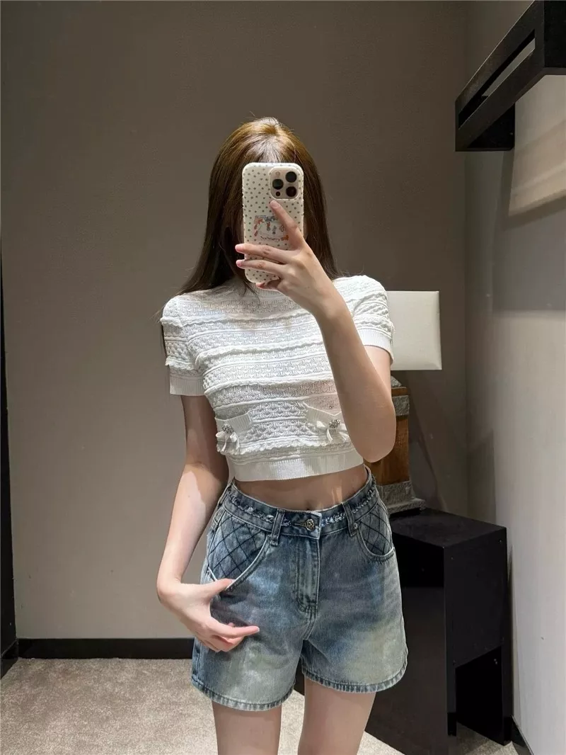 디올 체인 포인트 데님 숏팬츠 상세 이미지 23