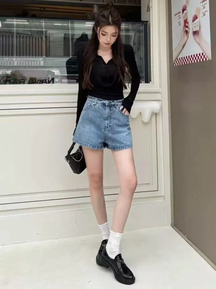 디올 체인 포인트 데님 숏팬츠 상세 이미지 20