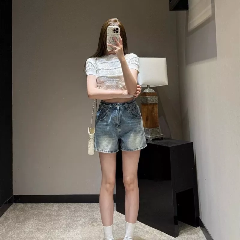 디올 체인 포인트 데님 숏팬츠 상세 이미지 24