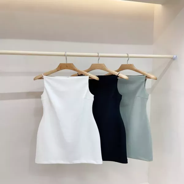 디올 여성 슬리브리스 미니 드레스