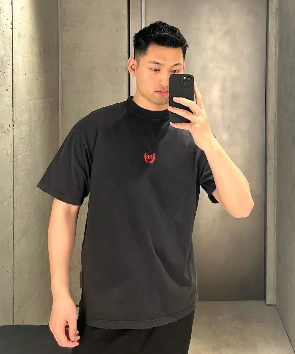 발렌시아가 더블비 맥수 자수 워싱 티셔츠 상세 이미지 41