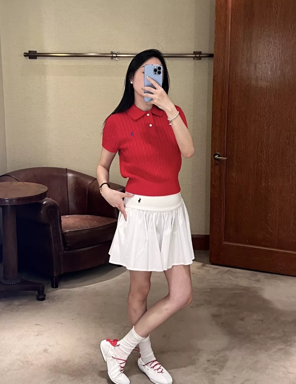 랄프로렌 여성 플리츠 A라인 스커트 상세 이미지 55