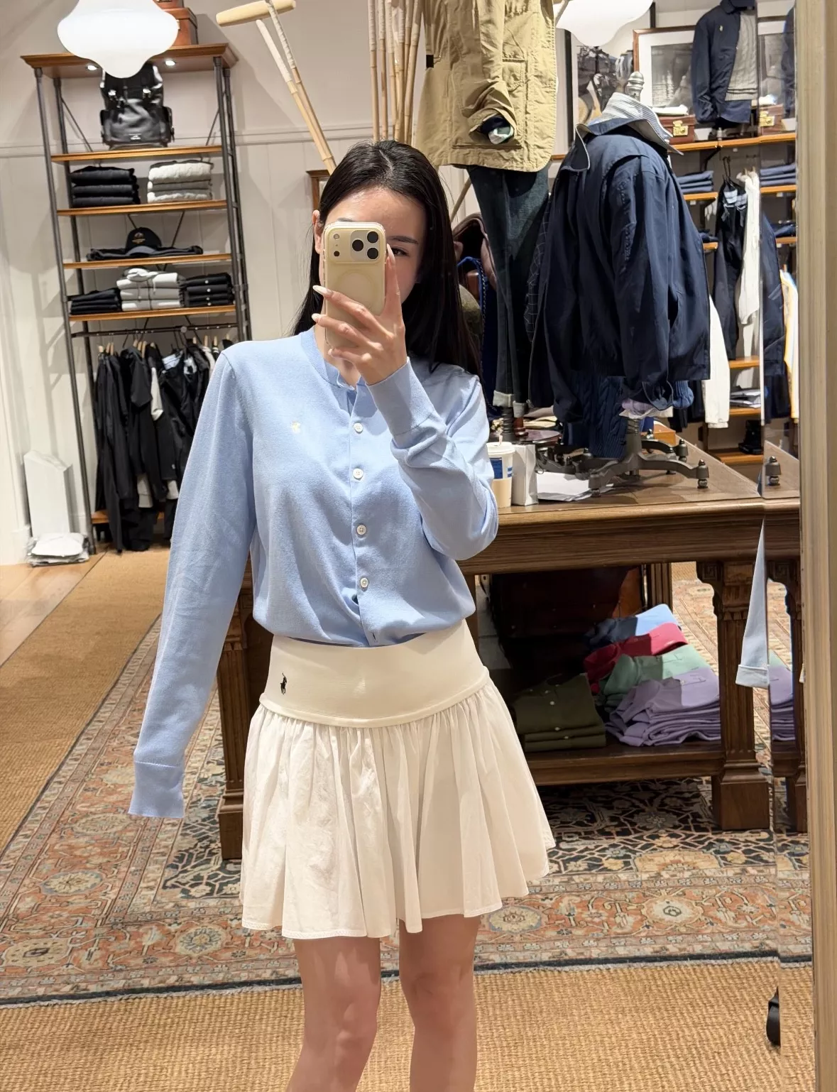 랄프로렌 여성 플리츠 A라인 스커트 상세 이미지 50