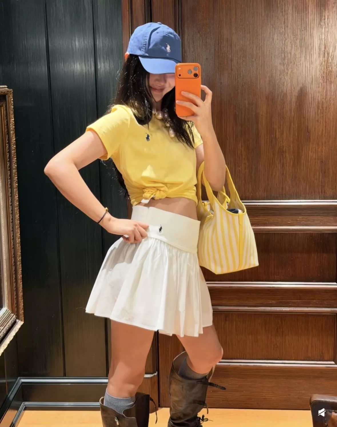 랄프로렌 여성 플리츠 A라인 스커트 상세 이미지 47