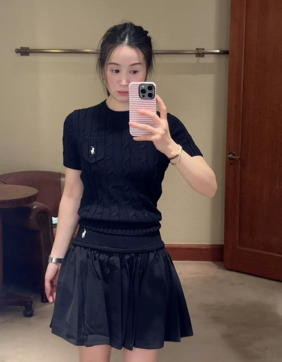 랄프로렌 여성 플리츠 A라인 스커트 상세 이미지 72