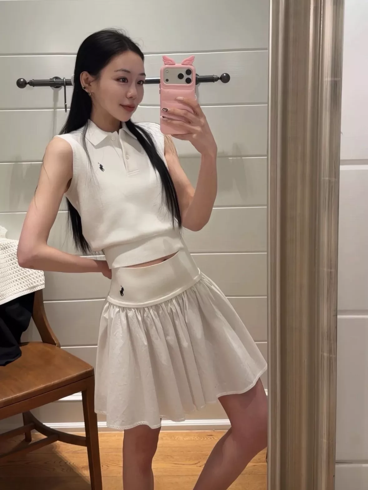 랄프로렌 여성 플리츠 A라인 스커트 상세 이미지 53