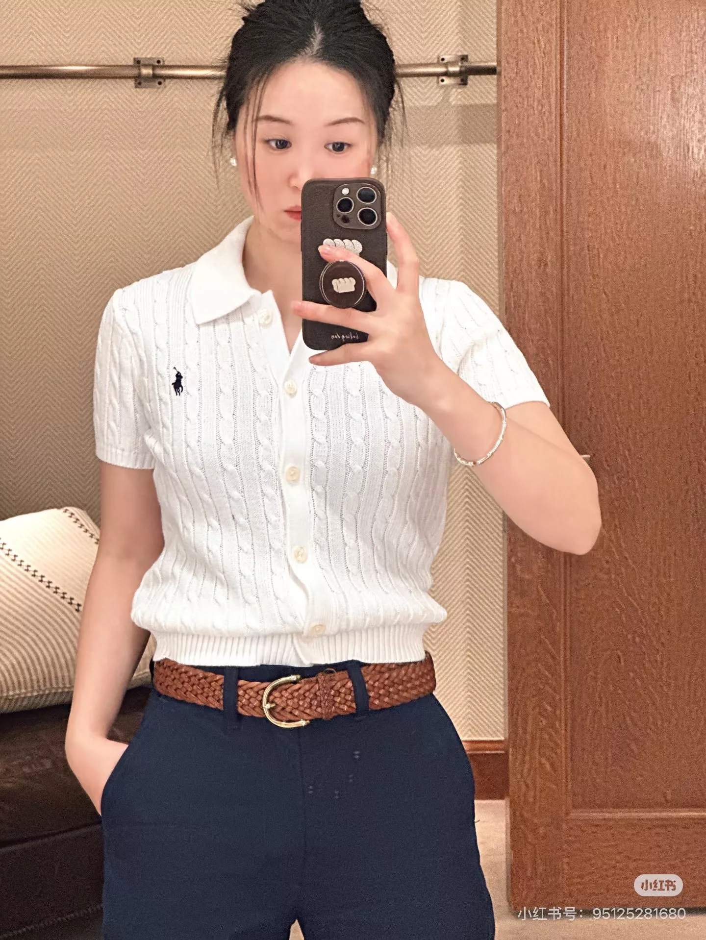 랄프로렌 여성 코튼 폴로 니트 가디건 상세 이미지 74