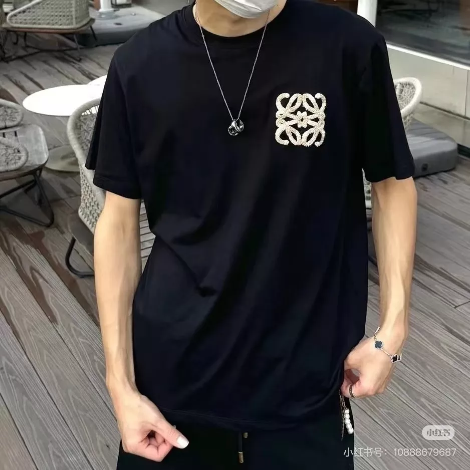 로에베 로고 자수 루즈핏 반팔 티셔츠 상세 이미지 43