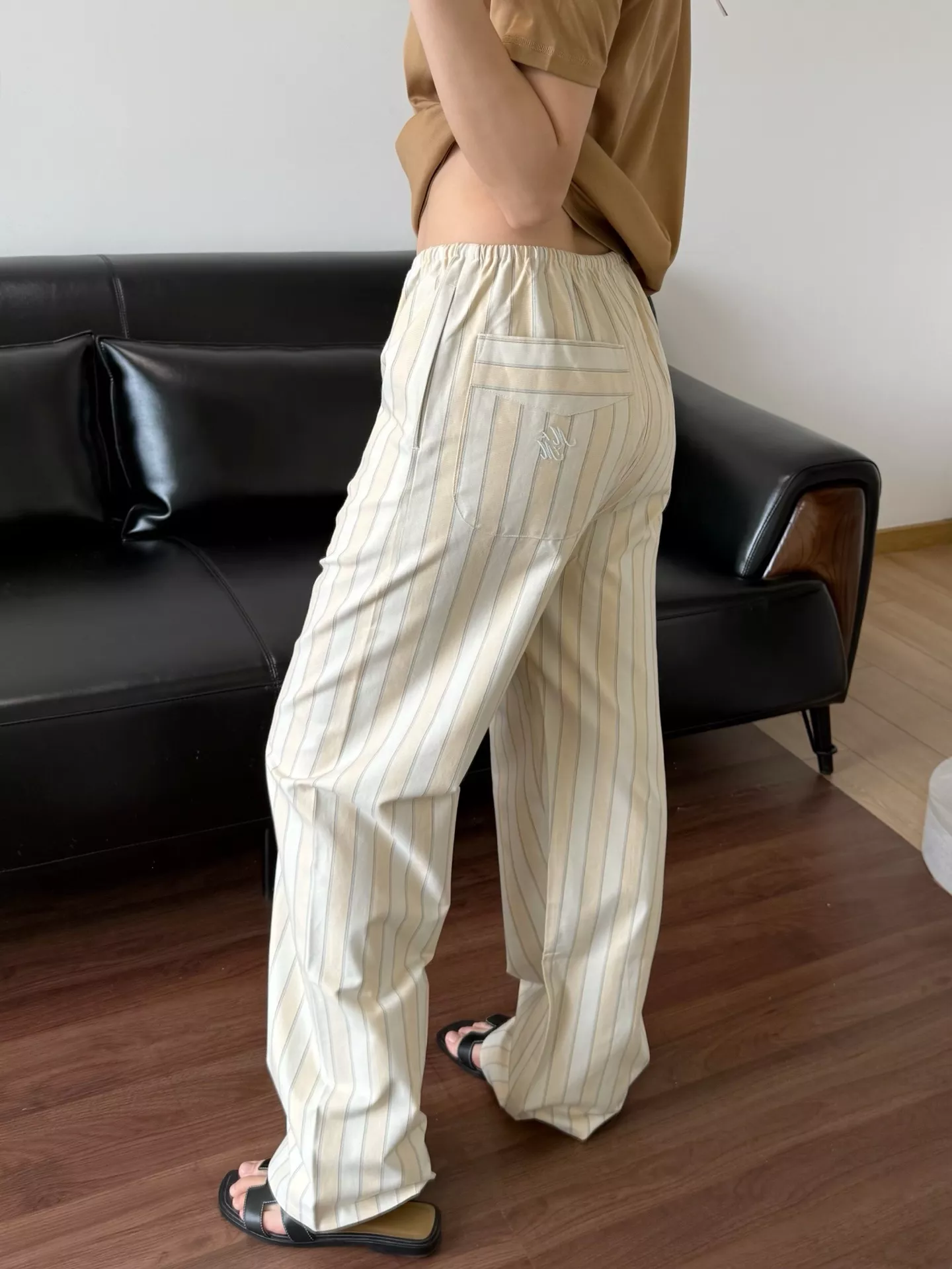 메종마르지엘라 스트라이프 와이드 팬츠 상세 이미지 36