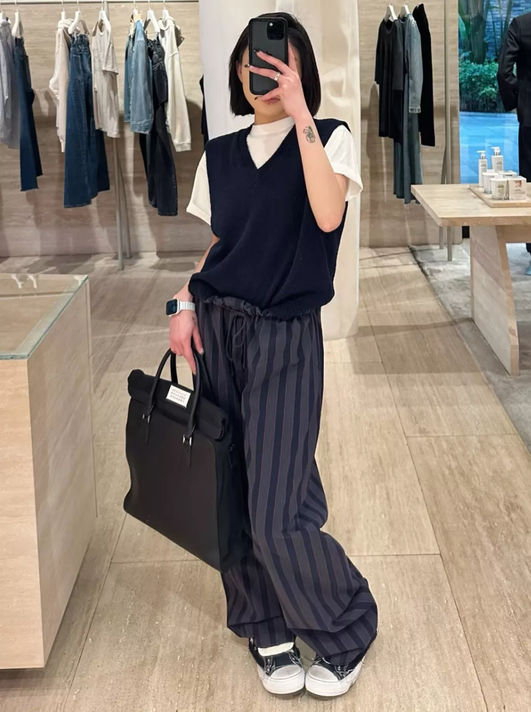 메종마르지엘라 스트라이프 와이드 팬츠 상세 이미지 43