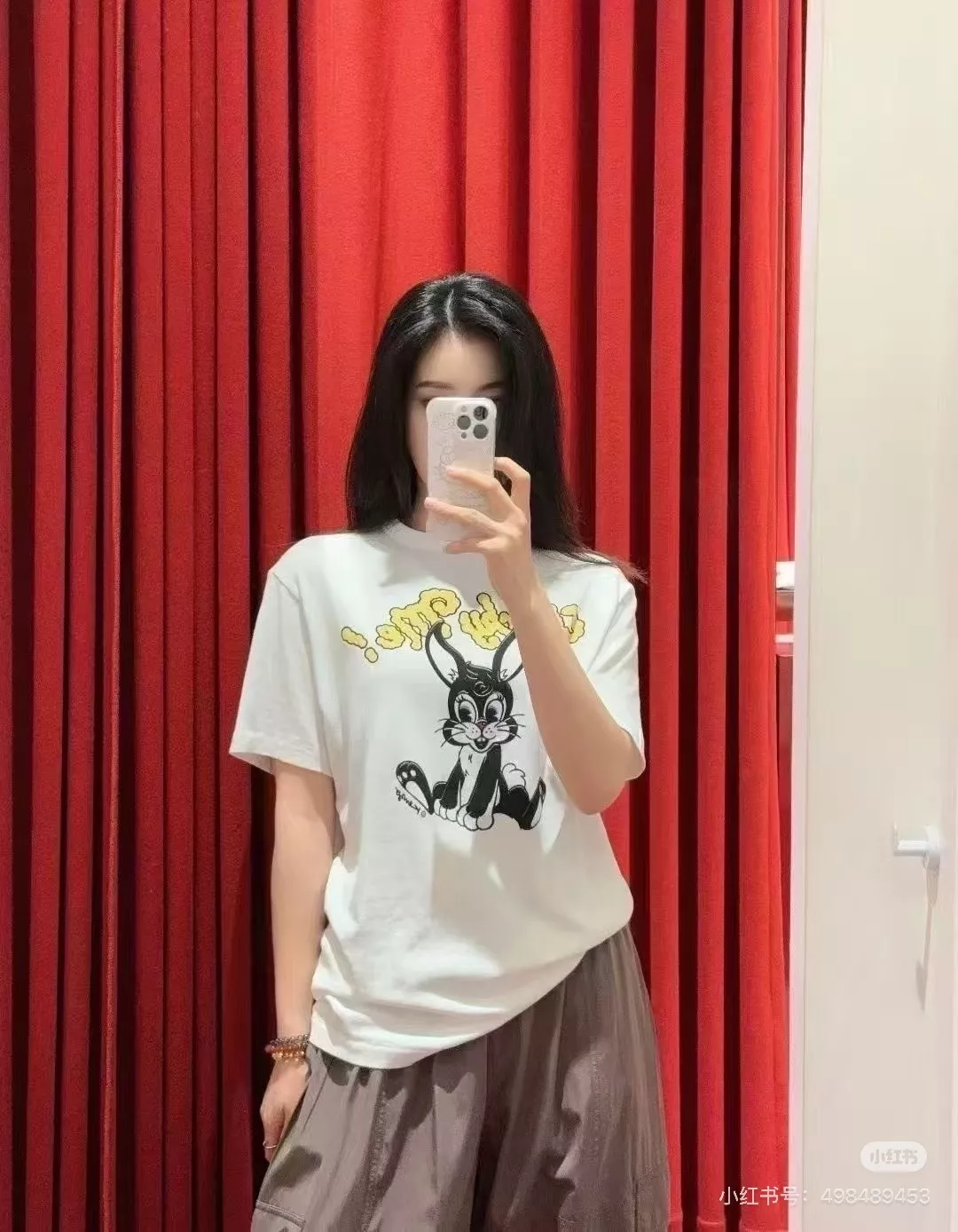 겐조 토끼 프린트 코튼 반팔 티 상세 이미지 53